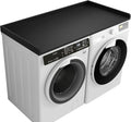 Kaboon Washer Dryer Countertop Only, Melamine Countertop with Edge Rails - 27.5" Depth x 54" Width Laundry Room Organization, Black