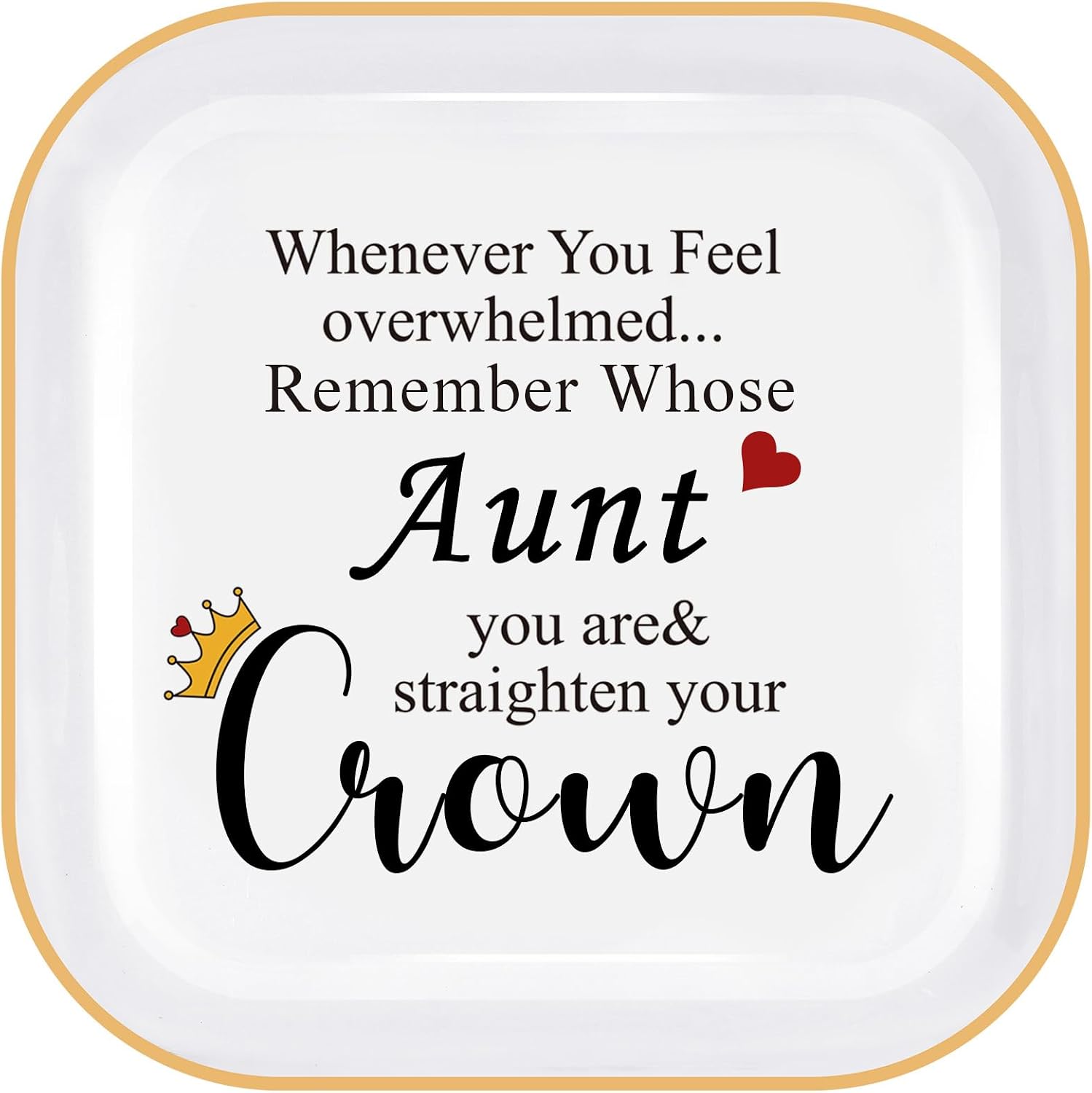 PUDDING CABIN Aunt Gifts from Niece Nephew - Ring Dish Gifts for Aunt Birthday Christmas