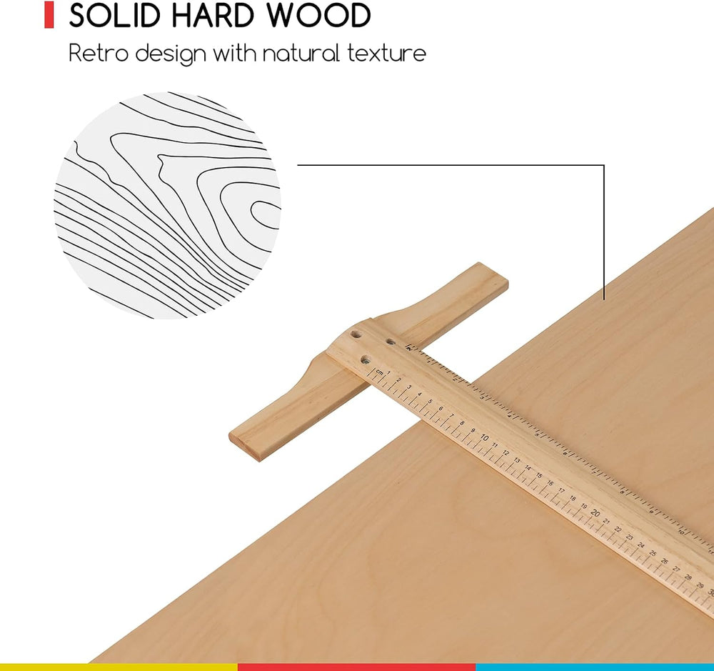 MEEDEN Wood Adjustable Drafting Table: 35.5" x 23.5" Art Drawing De...
