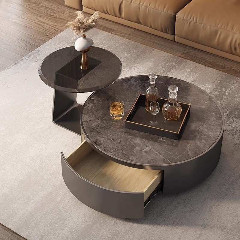 Coffee Tables Rock Slab Coffee Table, Simple Living Room, Italian-Style Small...