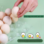 40 Pack 12-Egg Cartons Plastic Clear 3X4 Grids Reusable Storage Container, Stackable Cheap Bulk 1/2 Dozen Egg Trays for Refrigerator/Farms/Camping/Travel