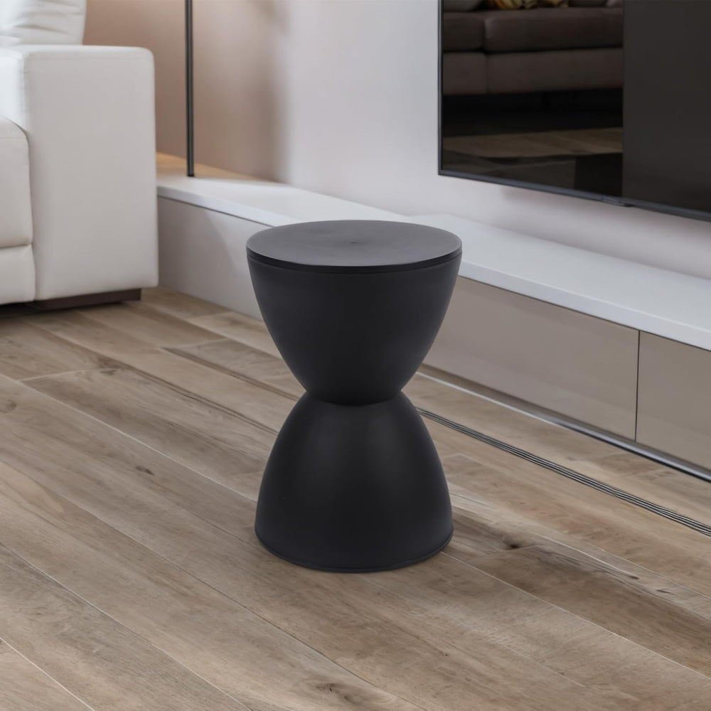 Hourglass Shaped Stool, Modern Side Table Round End Table Stool Attracting At...