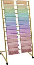 Scarf Organizer, Scarf Display Stand, 10 Tier Metal Scarf Holder Organizer, Floor-standing Scarf Rack for Commercial or Home, Hijab Stand RackTies Belt Pants Hanging Rack