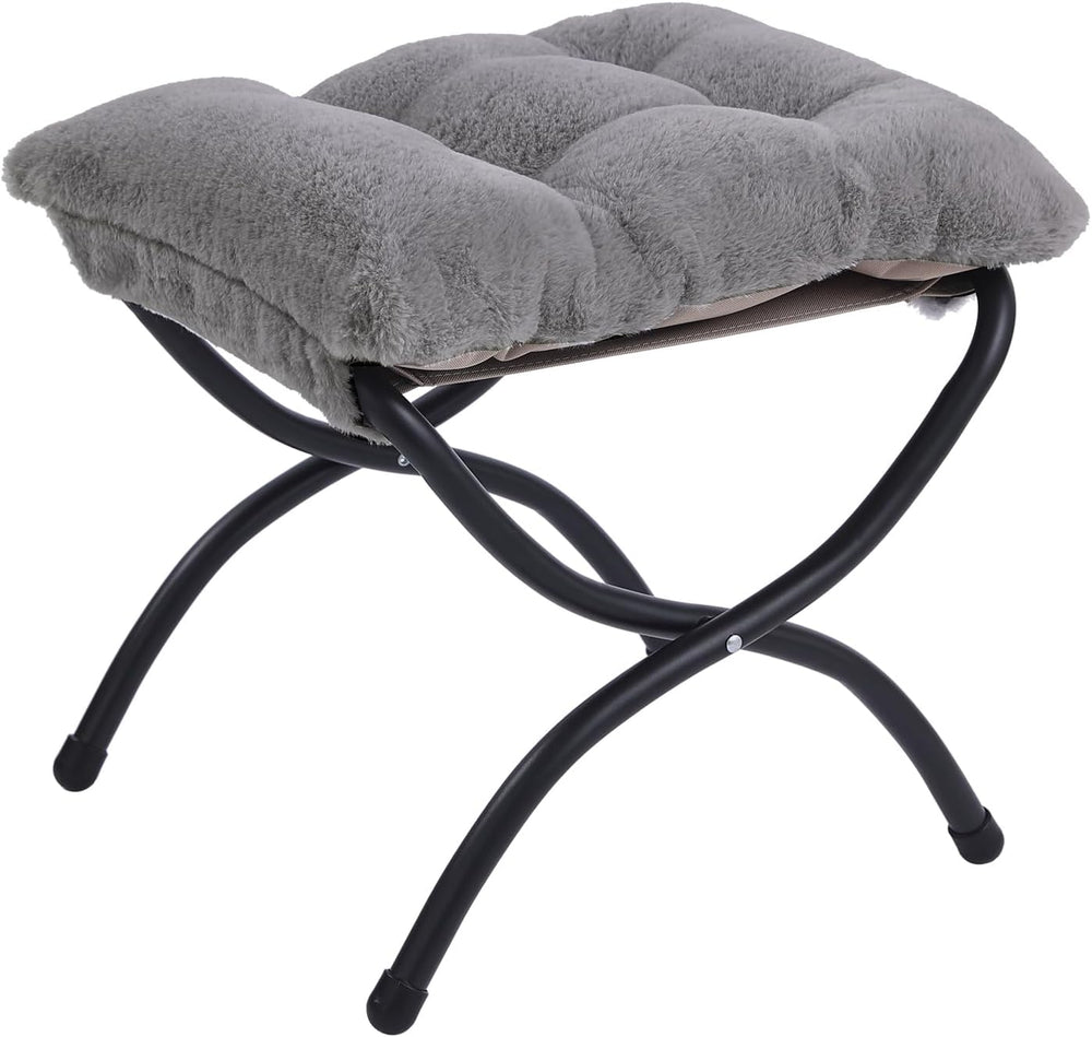 Folding Ottoman, Foldable Footrest Stool, Portable Small Foot Stool for Couch...