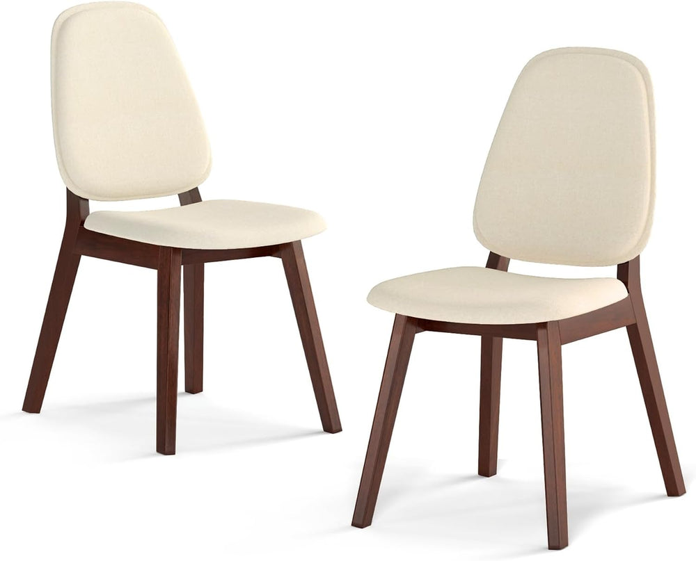 GOFLAME Upholstered Dining Chairs Set of 2, Mid-Century Modern Kitchen Chairs...