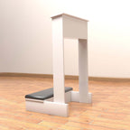 Prayer Bench for Kneeler Prayer Church Kneeling Stand Stool Prayer Table at Home Kneeling Chair 20x16.5x33 in Meditation Stool Church Table with Shelf and Kneeling Cushions(White)