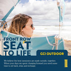 GCI Outdoor Waterside Pod Rocker Outdoor Rocking Chair with Sunshade Canopy
