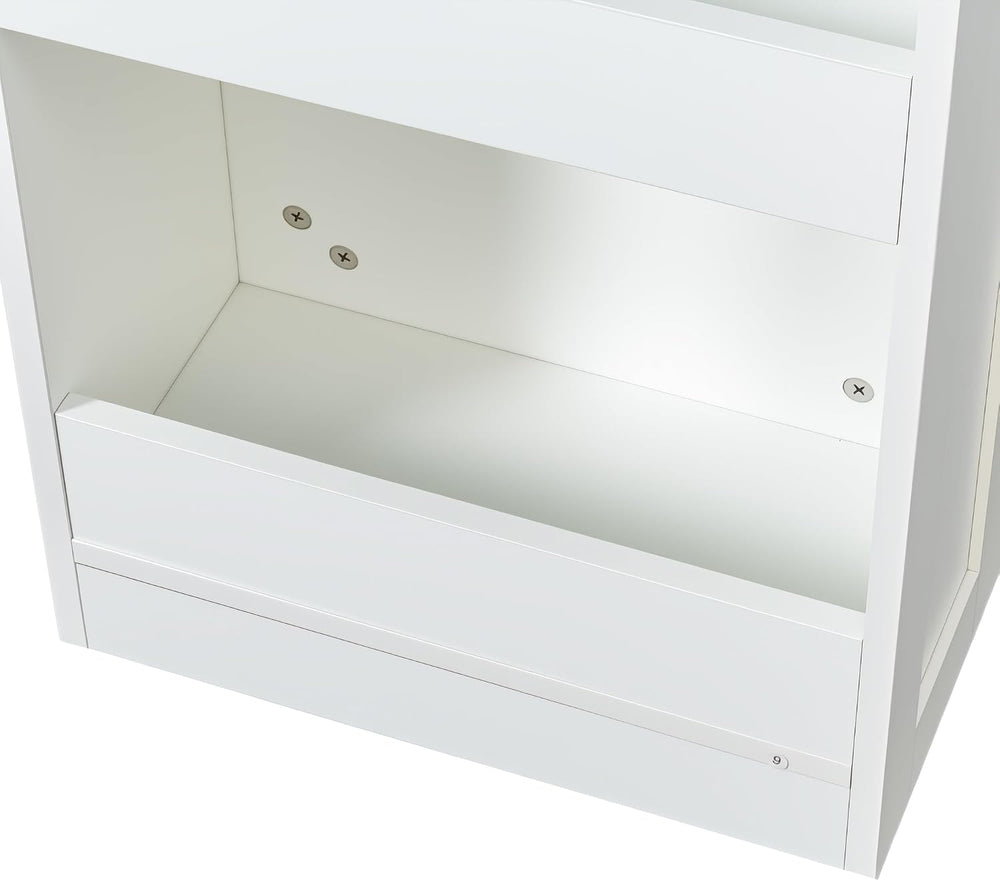 7 Tier Pull-Out Storage Cabinet with Handle & Wheels, Tall Narrow Spice R...