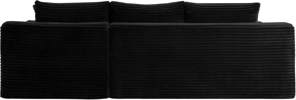 95" L-Shaped Cloud Sectional Couch, Right Facing Modular Compressed Sect...