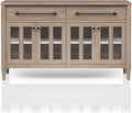 Dining Cabinet with Glass Doors and Ample Storage Space,for Kitchen