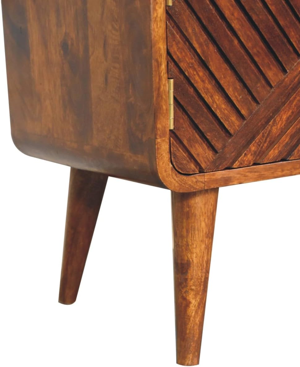 Furniture Solid Wood Boucle Carved Chestnut Telephone Table