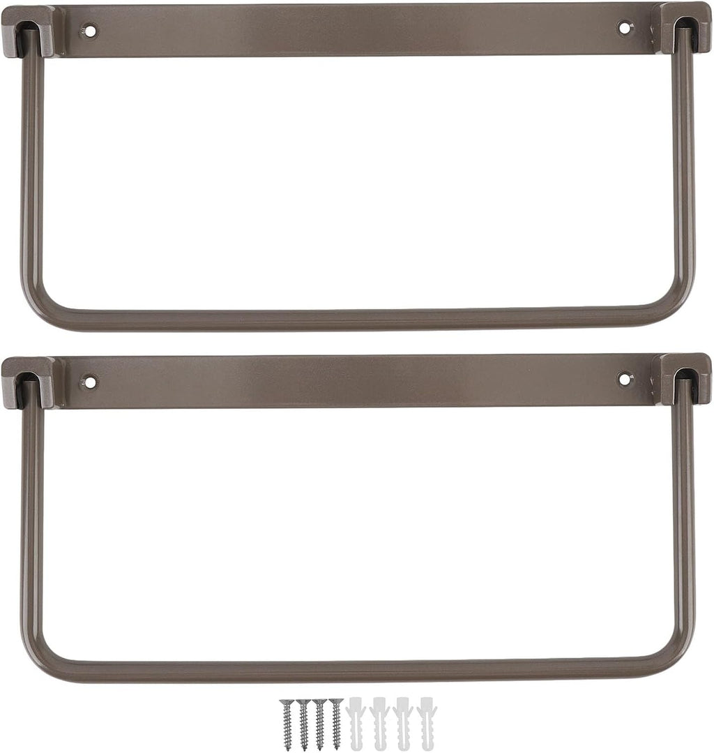 aqxreight Foldable RV Shoe Rack Wall Mounted, Aluminum Alloy Space Saving Organizer, Hanging Shoe Storage Shelf for RV, Travel Trailer, Yacht - Pair of Shoe Holders for All Types of