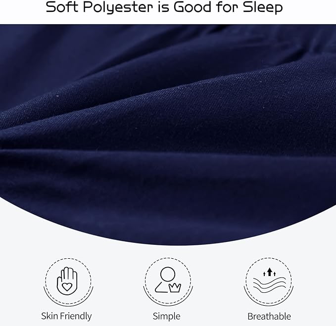 MAXYOYO Futon Mattress, Padded Japanese Floor Mattress Quilted Bed Mattress Topper, Extra Thick Folding Sleeping Pad Breathable Floor Lounger Guest Bed for Camping Couch, Navy, Full