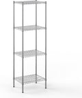 18" Deep x 24" Wide x 74" Height Wire Shelving Kit | 4-Tier | NSF Commercial Storage Rack Unit