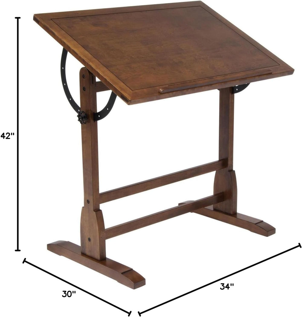 HomeStock Baroque Bonanza Drafting Table, 30" D X 42" W X 34" ...
