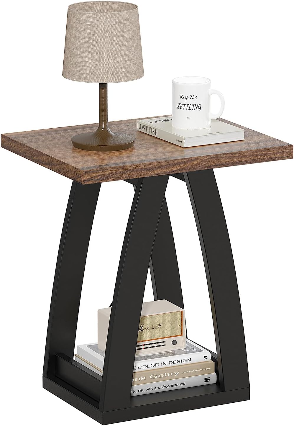 End Tables Living Room. Side Table Beside Sofa. Modern End Table for Living R...