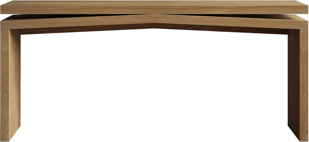 SOFTSEA Arches Console Table with Spacious Tabletop, Antique Brown