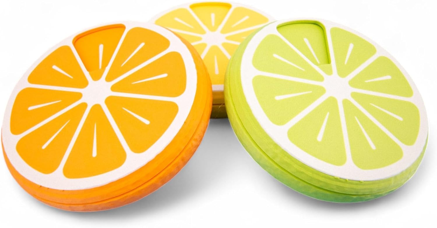Pill Organizer 7 Day Large Citrus Box – Weekly Pill Organizer for Vitamins & Medicine, Cool Travel Pill Case, Portable 7-Day Pill Box (Orange)