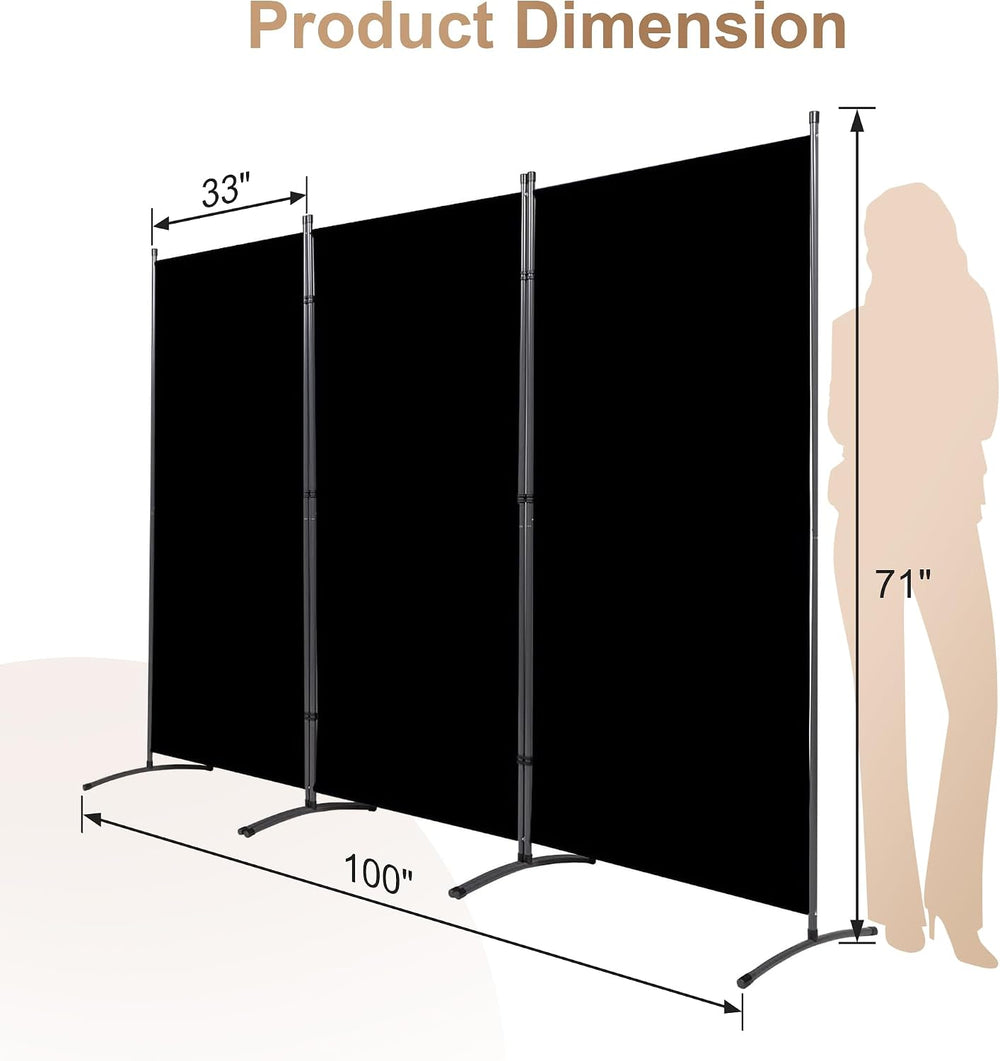 Grezone Large Folding Panel Portable Stand Room dividers Privacy Screen for B...