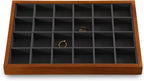 Earring Storage Tray, Wood Jewelry Organizer Tray,Black Stackable Jewelry Trays,Premium Wood Earring Display