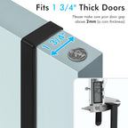 KES Over The Door Ironing Board Holder Door Mount T Shape Ironing Board Hanger Iron Holder Fit for 1 3/4 Doors Matte Black, HIR500B-BK