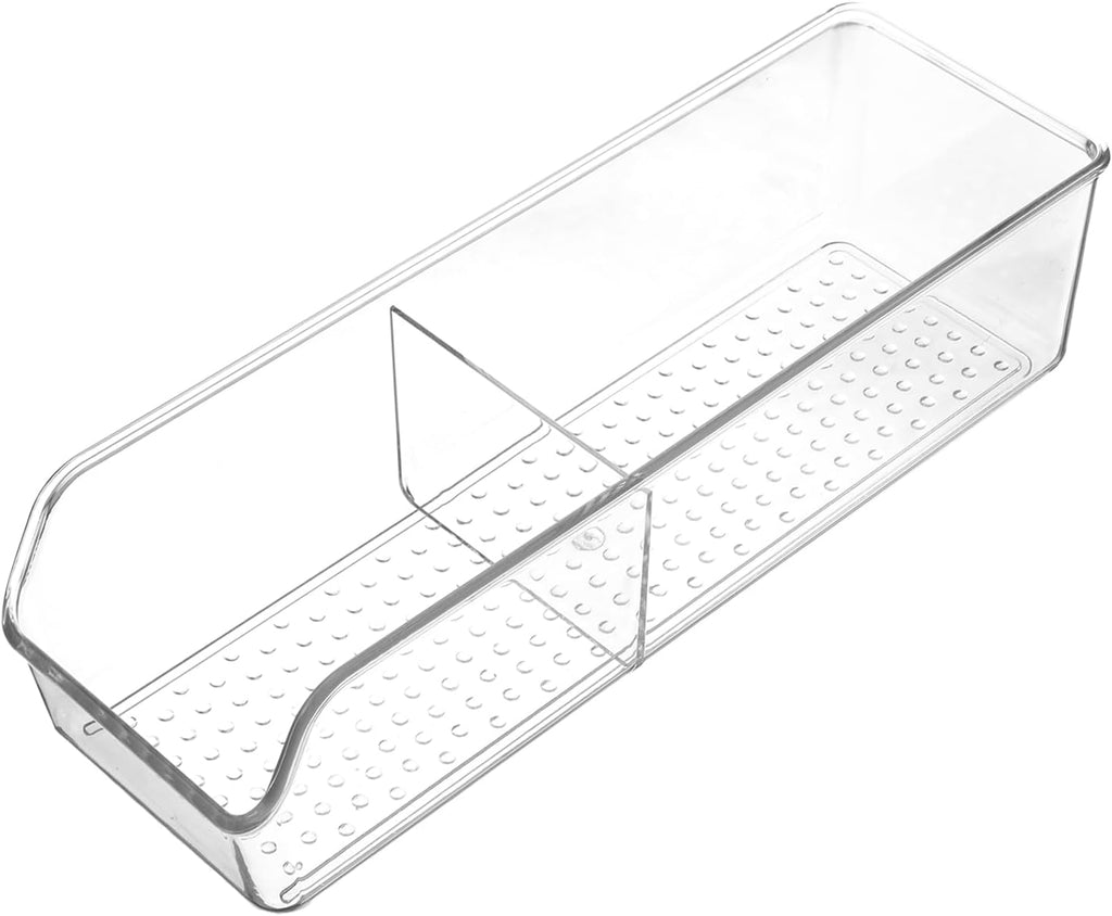 Small Clear Acrylic Tea Bag Storage Organizer, Acrylic Drink Packet Organizer, Clear Small Tea Packet Storage Box for Drawer, Pantry, Kitchen, Countertop, Tea Bar, 1 Pack