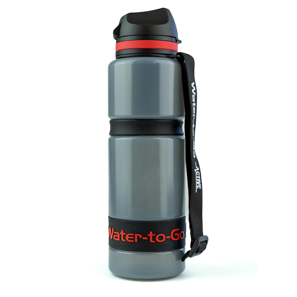 Water-to-Go Active Water Purifier Bottle, 26oz (Red)