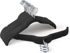Premium Velvet Hangers 30 Pack - Space-Saving Closet Organizer for Clothes, Non-Slip Flocked Design, Ideal for Shirts and Coats (Black)