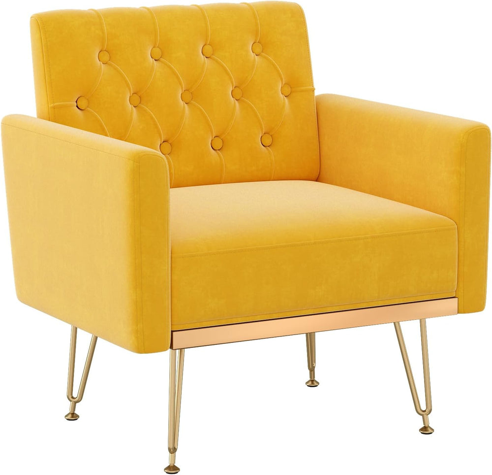 Olela Velvet Accent Chair with Arm for Living Room,Modern Armchair Single Sof...