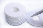 20 Pack Clothing Rack Size Dividers, Wardrobe Round Hangers Label Closet Dividers with 1 Piece Marker Pen for Clothes Organization(White, Blank)