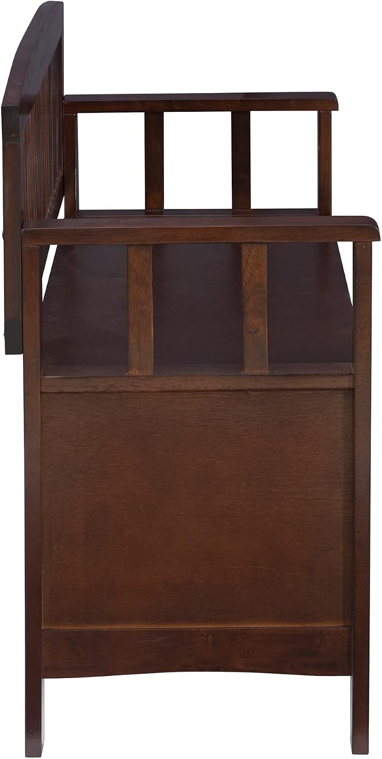 Linon Home Dcor Linon Home Decor Cynthia Storage Bench, 50"w x 17.25&quo...