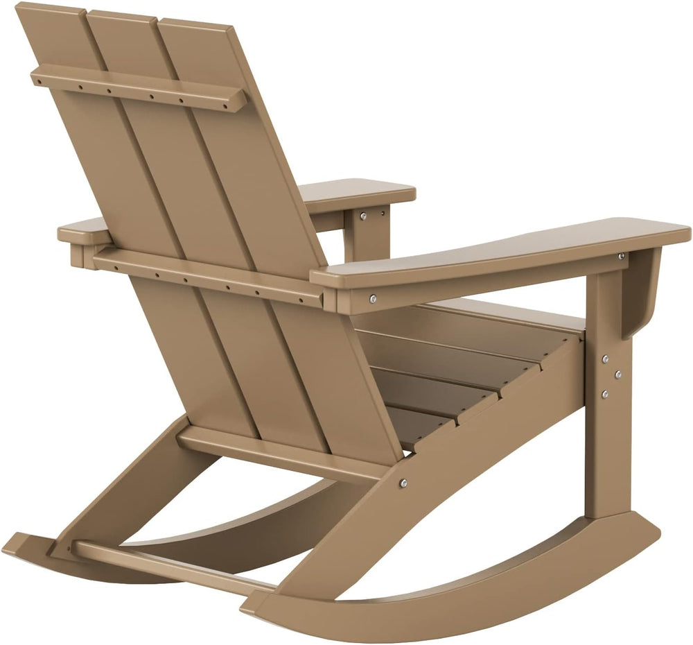 WestinTrends Ashore Patio Rocking Chairs Set of 2, All Weather Poly Lumber Pl...