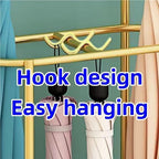 Metal Umbrella Holder, Umbrella Rack with Non-slip Pads, Umbrella Stands with Hook, Freestanding Umbrella Basket for Entryway, Living Room(Gold)