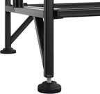 Convenience Concepts Xtra Storage 3 Tier Folding Metal Corner Shelf, Black