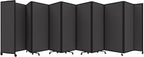 Versare Room Divider 360 Portable Wall Partition | Folding Panels | Large Freestanding Divider | Locking Wheels | Temporary Room Separator
