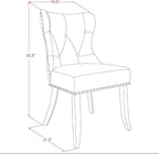 East West Furniture V097SI215-9 9 Piece Dining Room Set Includes a Rectangle Kitchen Table with V-Legs and 8 Baby Blue Linen Fabric Parsons Dining Chairs, 40x72 Inch, Multi-Color