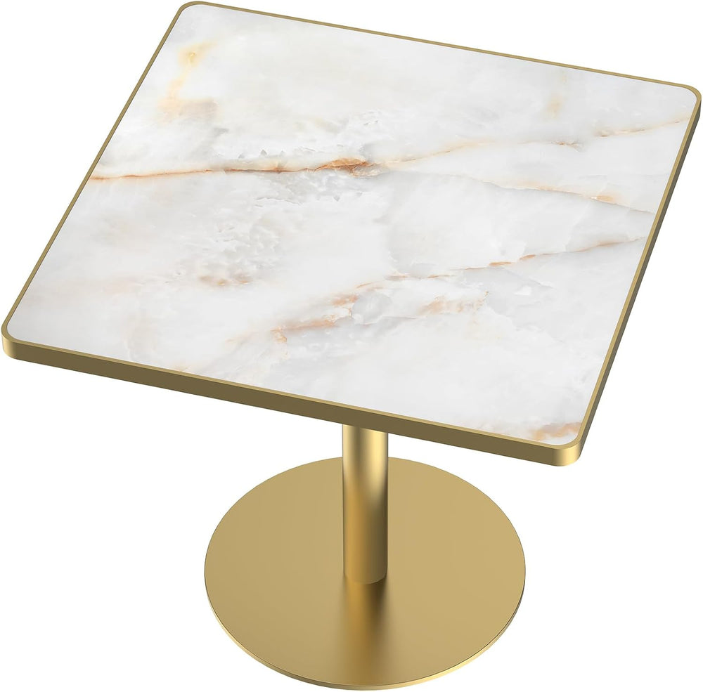 SSLine Marble Square Dining Table,31.5" Tulip Table Bistro Table for 2-4...