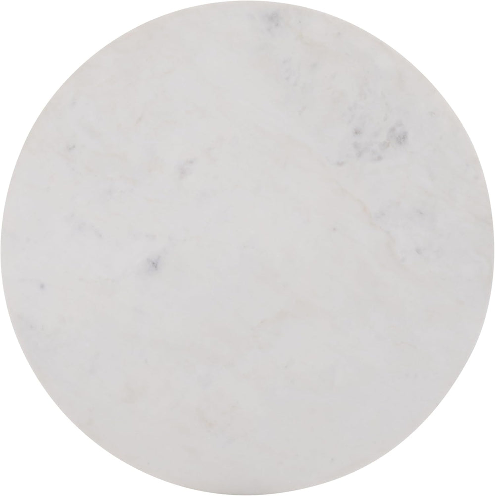 SAFAVIEH Home Collection - Sanji Marble Top Accent Table, Round Modern Side T...