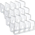 Clear Acrylic File Organizer, Purse Organizer, File Sorter Desktop File Folder Organizer for Book, Envelopes, Mail, Document, Notebook, Office Supplies, Handbag (4Pcs)