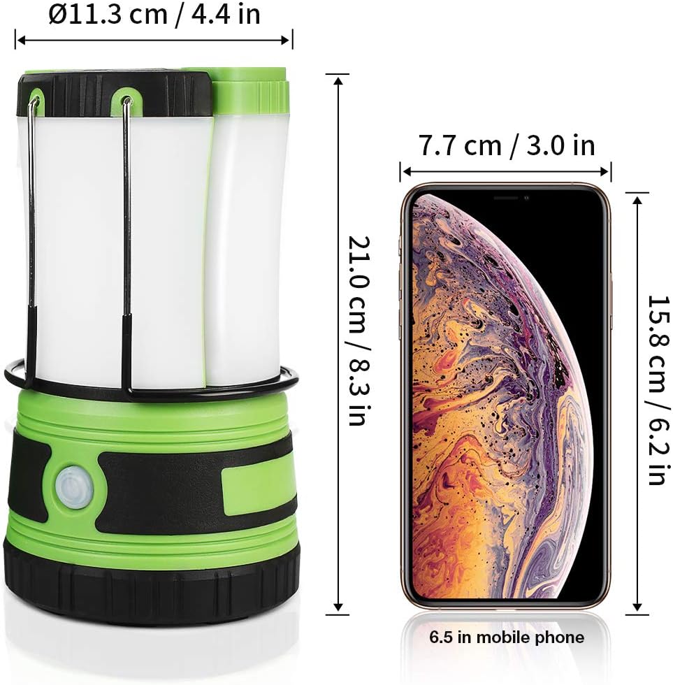 Lepro LED Camping Lantern Rechargeable or Battery Powered, 1000lm Camping Lig...