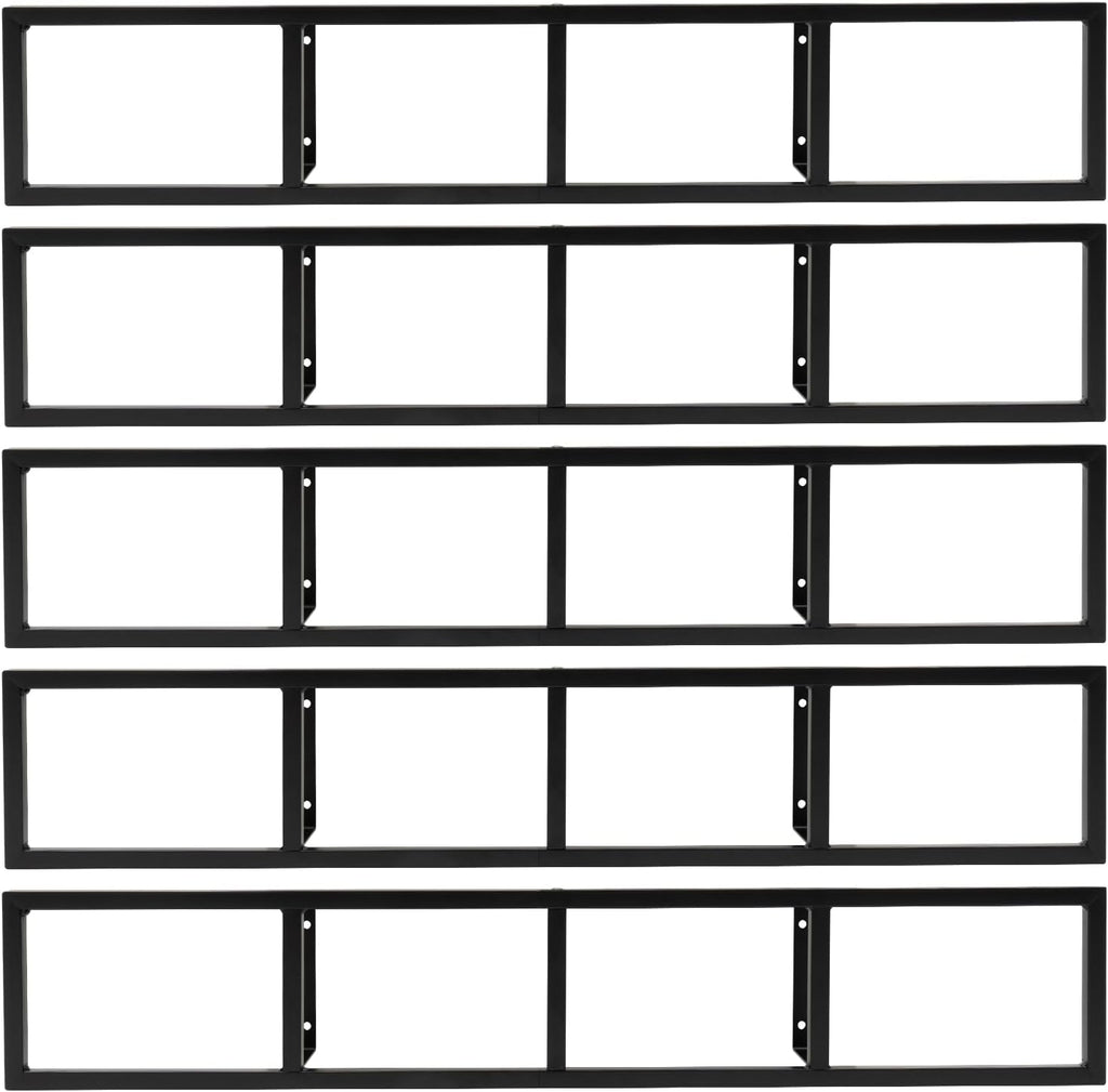 5PCS Wall Mount Media Storage Rack, 34 Inch CD DVD Cube Storage Media Shelf Video Game Organizer, CD Organizer Metal Shelf for House