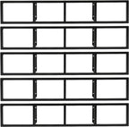 5PCS Wall Mount Media Storage Rack, 34 Inch CD DVD Cube Storage Media Shelf Video Game Organizer, CD Organizer Metal Shelf for House