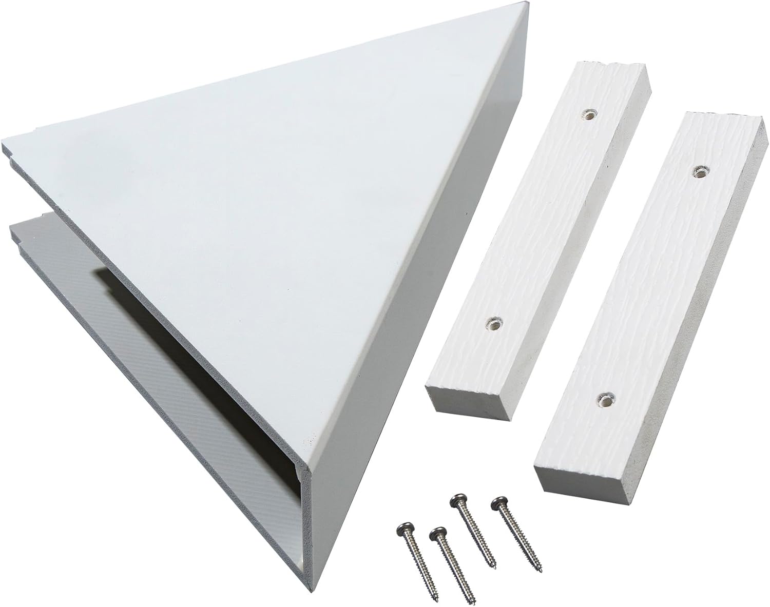 Palisade Vinyl Waterproof Corner Shower Shelf in Dusty Pearl