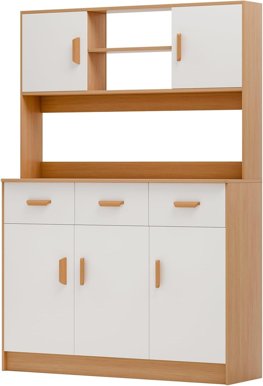 Storage Cabinet, Kitchen Pantry Storage Cabinet, Drawer and Adjustable Shelve...