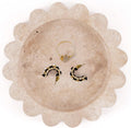Marble Jewelry Dish 5.5 Inch Handmade Travertine Ring Holder - Trinket Tray for Keys, Earrings, Necklaces & Gifts for Women - Small Candle Dishes, Stone Jewelry Tray for Vanity Decor