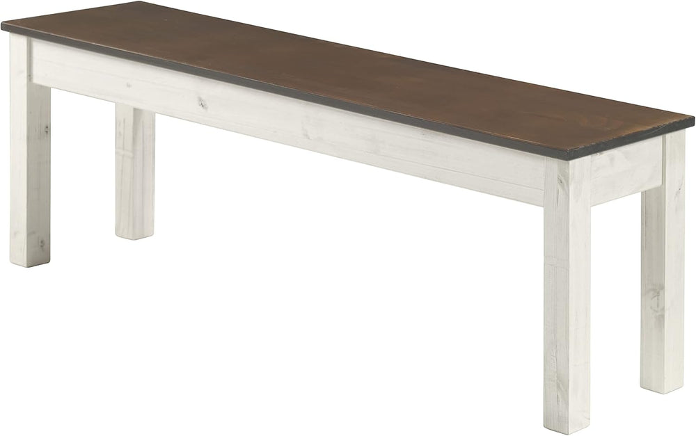 Furniture Dash - Wood Bench - Entryway Bench - Dining Bench - 53.15" W, ...