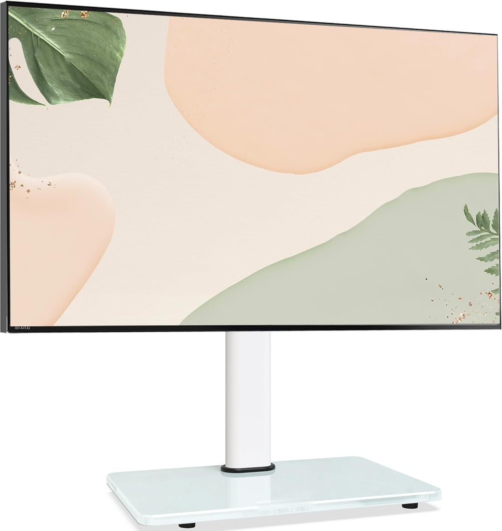Swivel Universal TV Stand for 32-75 inch TVs with Tilt Down/Up, 8 Levels Heig...