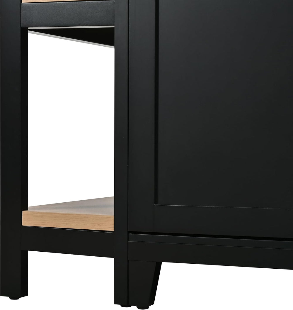 Christopher Knight Home Aaron 58" Kitchen Island with Storage, Modern Is...