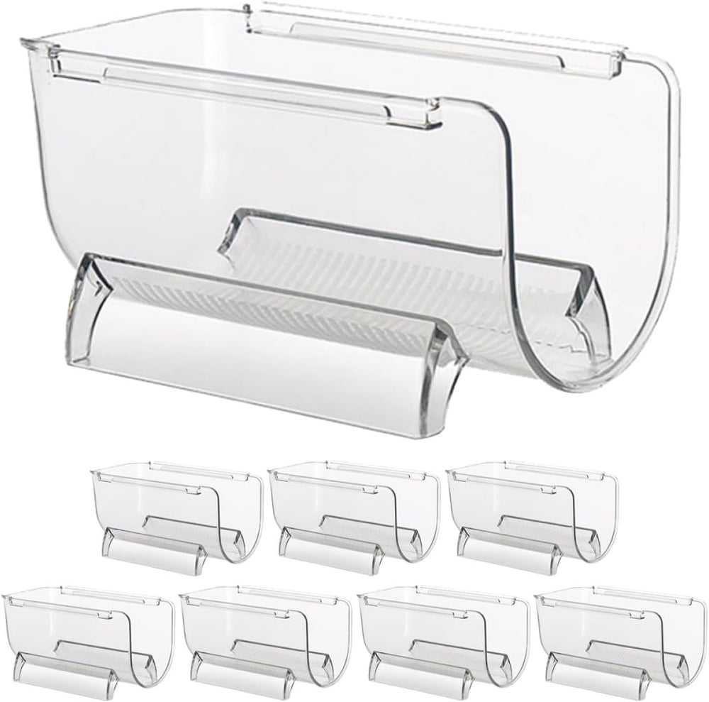 SHINEOFI 8Pcs Stackable Acrylic Wine Bottle Holder Wine Storage Rack Single L...
