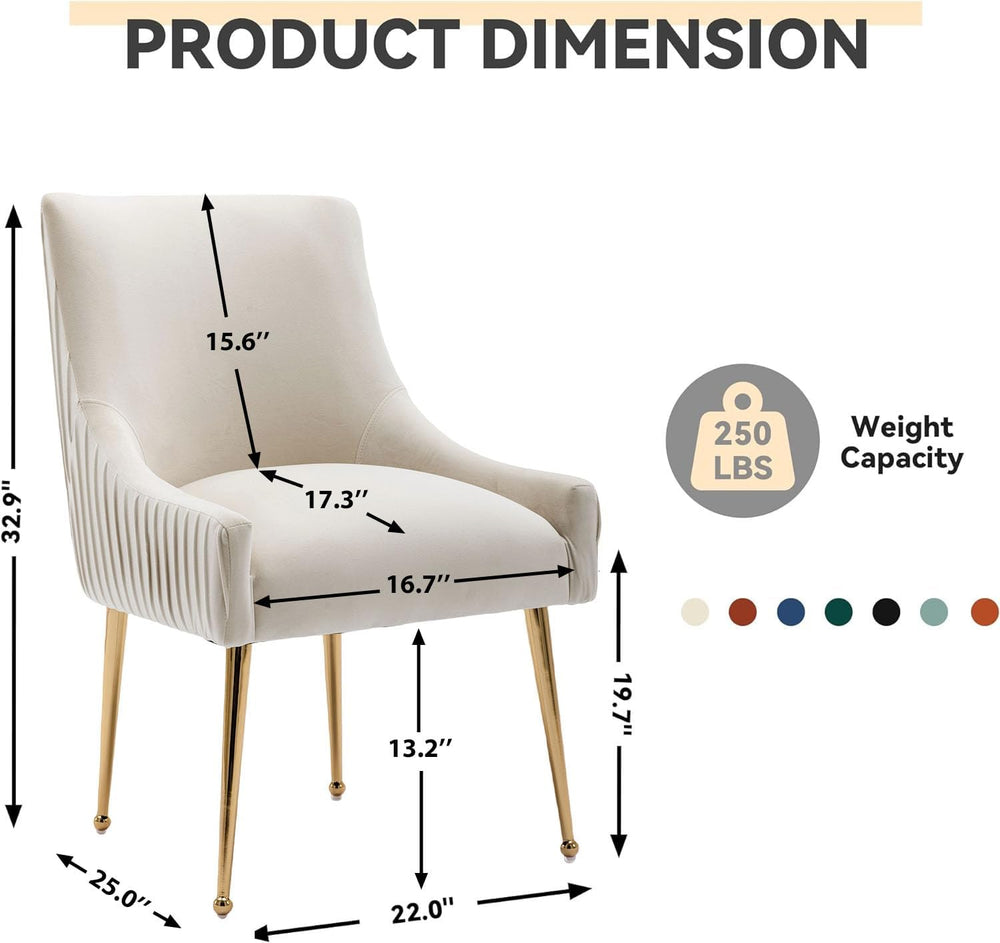 Dining Chairs, Accent Chairs Set of 6, Modern Upholstered Kitchen Dining Room...